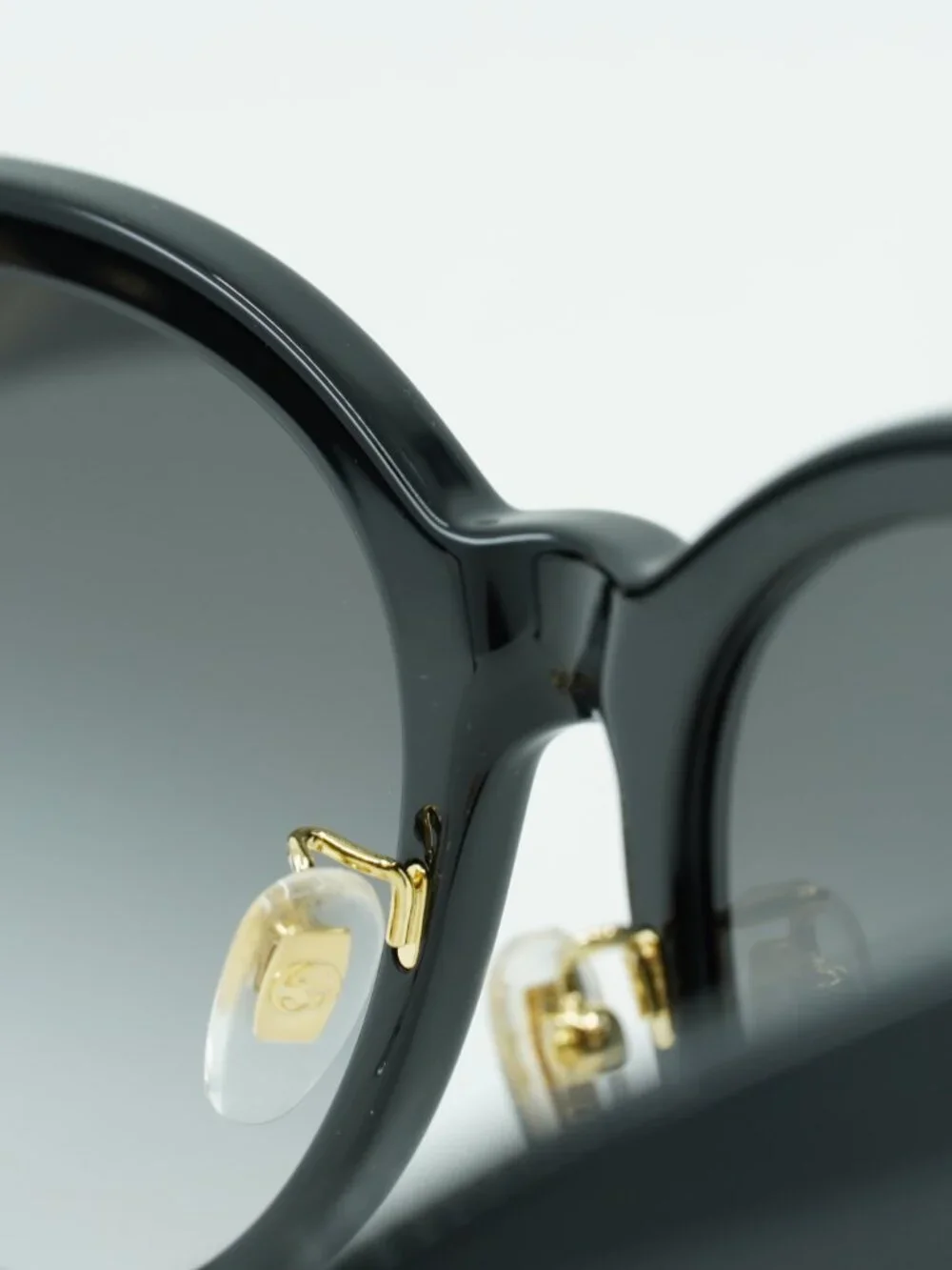 Gucci GG1028SK 006 Cat Eye Sunglasses - Black / Grey
